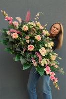 Molina, wiązanka nagrobna z mieczykiem