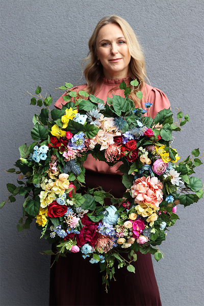 bardzo duży barwny wianek, Marietta Summer 2