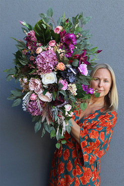 Vilani Small New, nieduża wiązanka nagrobna, dł.60cm