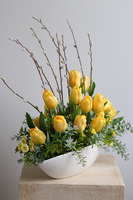 Amira, klasyczny stroik wielkanocny, wym.45x40x22cm