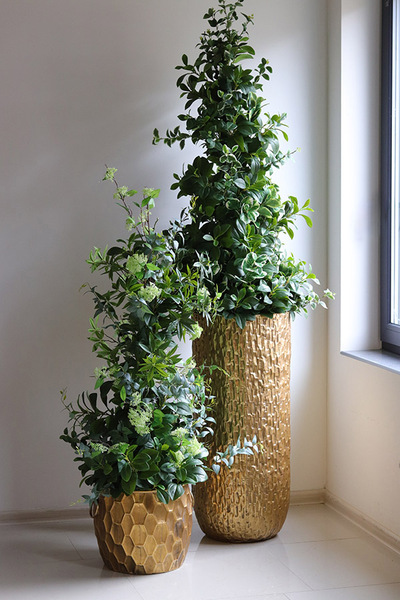 New Green Aguilera, drzewko sztuczne kolumnowe w donicy