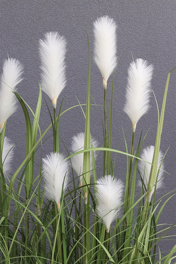 Jessica Classica, sztuczne trawy w białej donicy