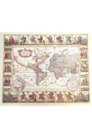 Nova Totius Terrarum, stara mapa świata - N. I. Piscator