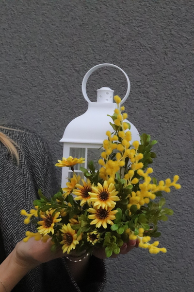 Angelo Spring Yellow, lampion nagrobny LED na kolumbarium