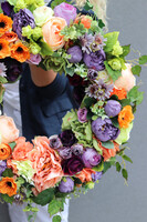 Kolorowa Faeria, wianek na drzwi