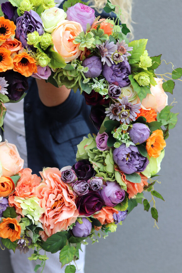 Kolorowa Faeria, wianek na drzwi