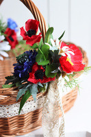 Wielkanoc na Mazowszu, dekorowany koszyczek wielkanocny