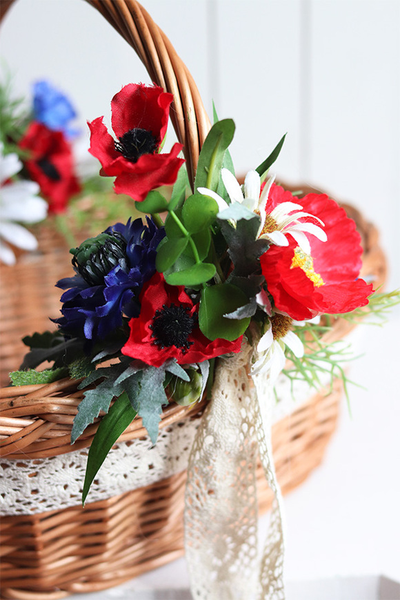 Wielkanoc na Mazowszu, dekorowany koszyczek wielkanocny