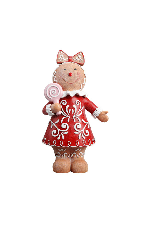 Gingerbread Lady, świąteczna figurka piernikowy ludek