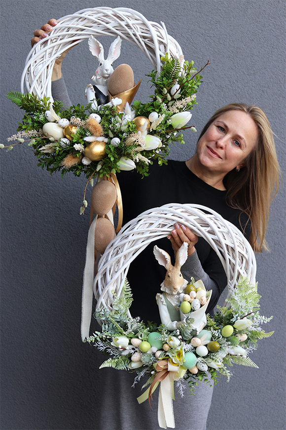 uroczy wianek, Zając Wielkanocny XXL