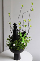 Black Easter, stroik wielkanocny z kurą