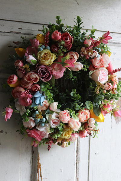 dekoracyjny wianek, Pinkallo, śr.29cm