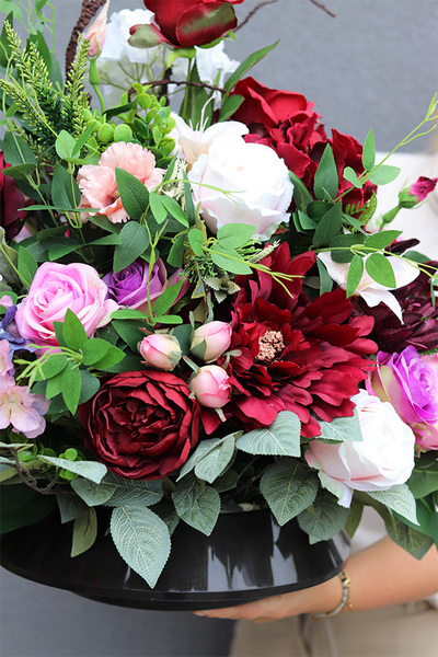 Felinata Premium, kompozycja nagrobna w naczyniu