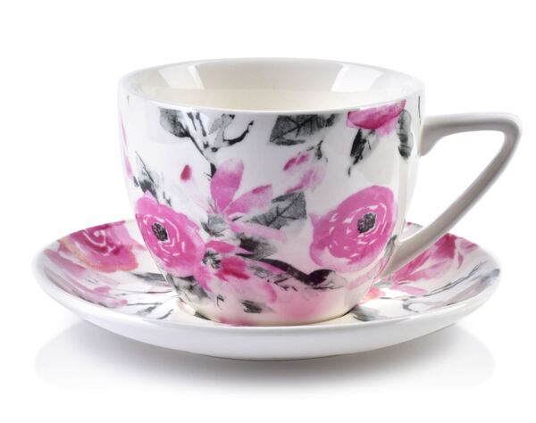 Anngie, komplet prezentowy, 6 filiżanek + 6 spodków