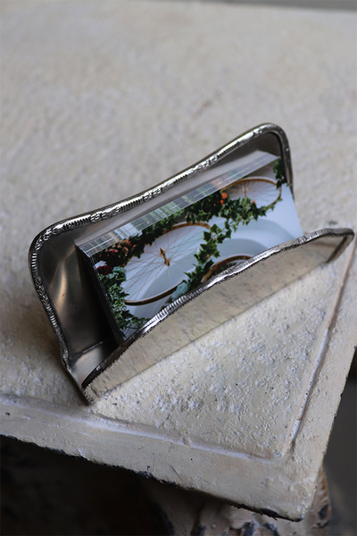 elegancki wizytownik /  stojak na wizytówki, Premioso, wym.6x12x5cm