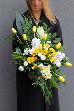 Amira Volcan 2, komplet dekoracji nagrobnych, kompozycja+bukiet