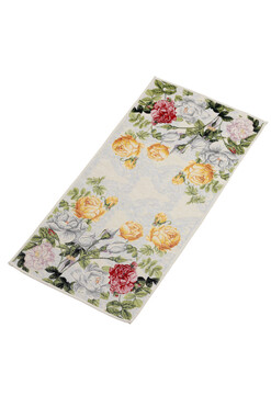 Kolorowe Piwonie, bieżnik gobelinowy, 140x42cm