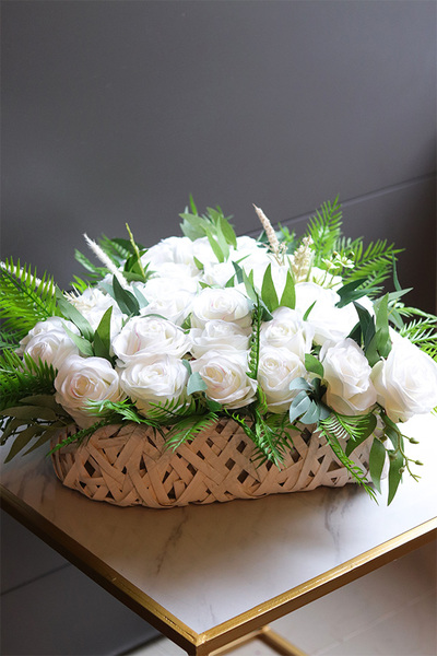 Serce na Dłoni Fern, nagrobna dekoracja w skrzynce