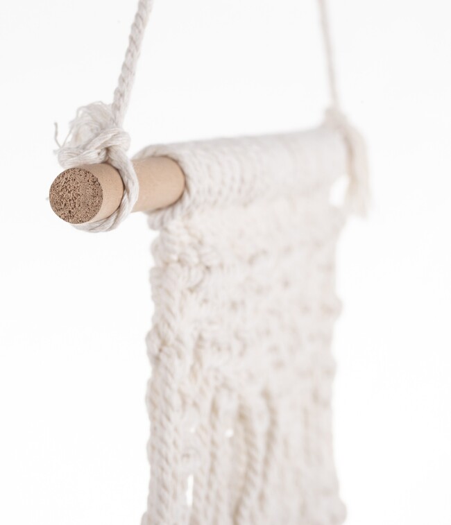 dekoracja ścienna Makrama K, wym.79x40cm