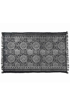 EcoEtno ręcznie barwiony dywan, szary, wym.120x180cm