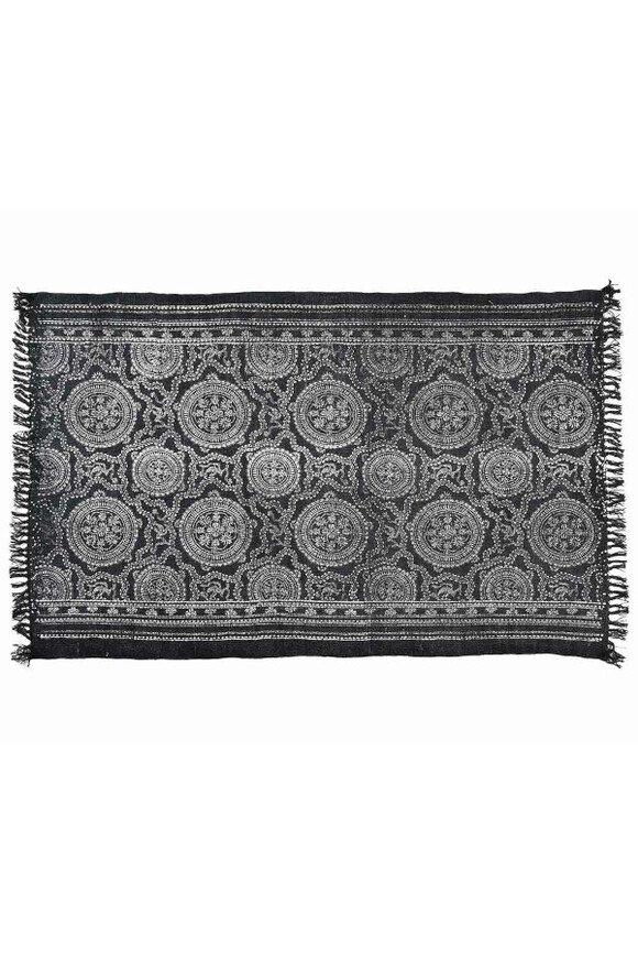 EcoEtno ręcznie barwiony dywan, szary