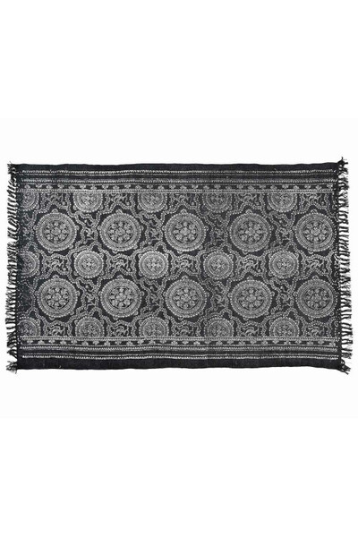 EcoEtno ręcznie barwiony dywan, szary