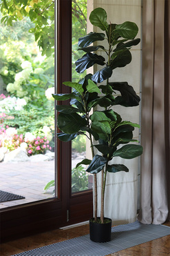 Fikus Dębolistny, sztuczna roślina w doniczce, wys.165cm