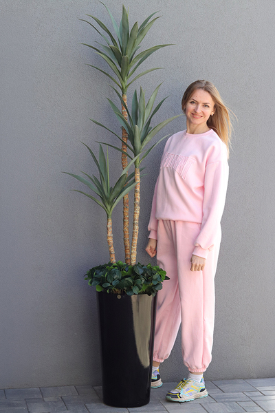 Jukatan Fiberglass, sztuczna roślina w czarnej donicy