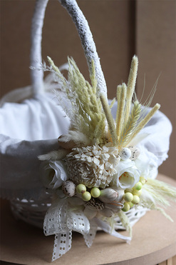 Celisa Bohonia, dekorowany koszyczek wielkanocny, wys.22cm 