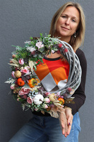 Letinata 2, asymetryczny wianek jesienny na drzwi