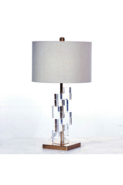 Carcassonne, elegancka lampa stołowa, wys.66cm