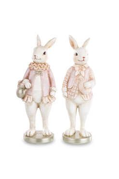 OD RĘKI Bunny Country, figurka wielkanocna zajączek, para, wys.19cm