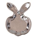 Easter Glamour, talerz wielkanocny, zając srebrny