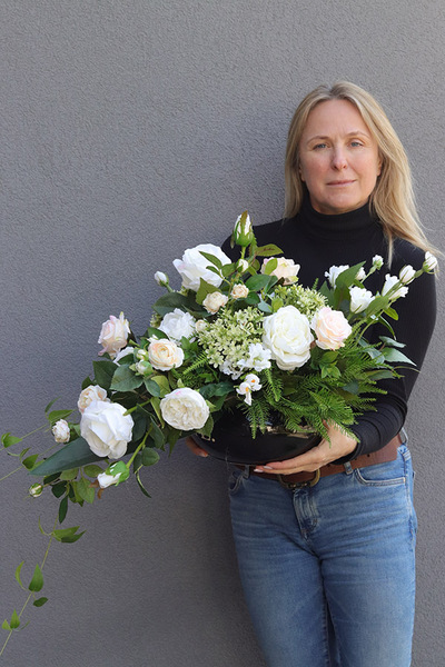 Weiss 2, zestaw dekoracji nagrobnych, kompozycja + bukiet