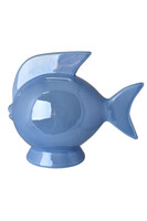 figurka marynistyczna Ryba - Skarbonka E, błękitny, wym.14x7.5x13cm