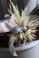 Gąska na Wsi, dekorowany koszyczek wielkanocny z serwetką