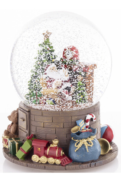 Chatka Mikołaja, świąteczna kula śnieżna pozytywka