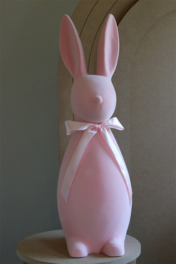 Bunny the Star, figurka wielkanocna zajączek, różowy, wys.68cm