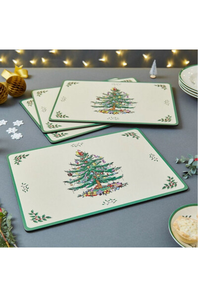 Świąteczna Choinka, podkładki korkowe