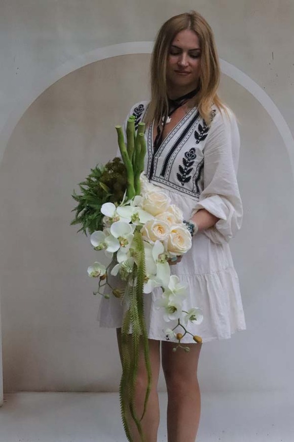 Andana White, dekoracja nagrobna w skrzynce