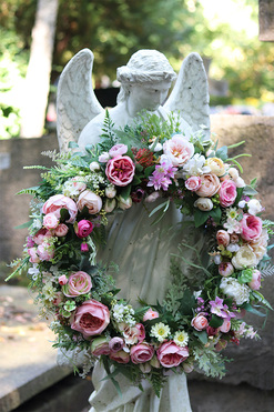 wieniec nagrobny, Palaise Pink, śr.54cm