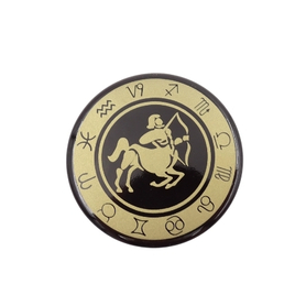 znak zodiaku Strzelec, magnes dekoracyjny, śr.6cm