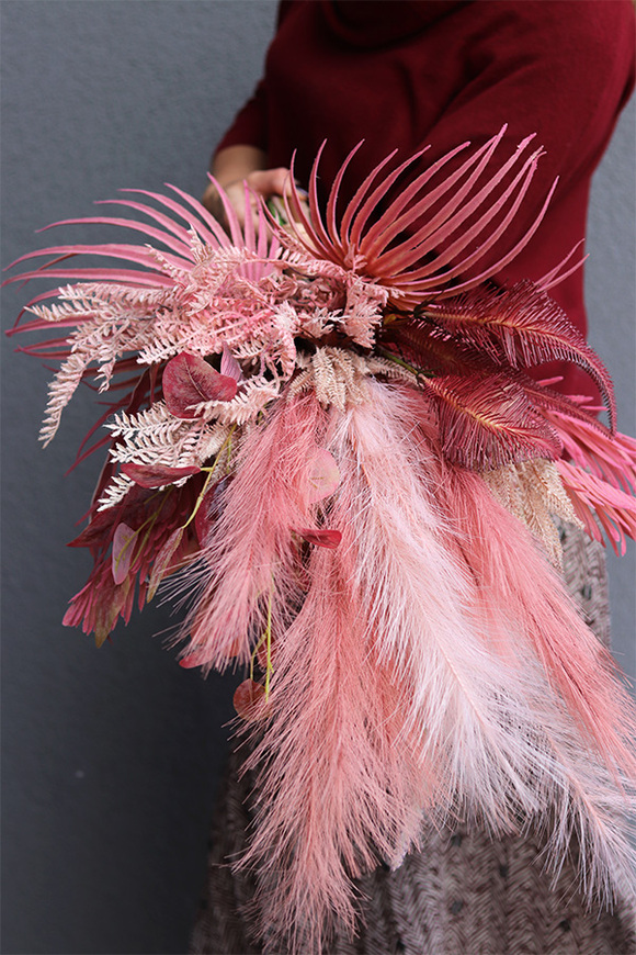 Rewia Dark Pink, różowy bukiet dekoracyjny