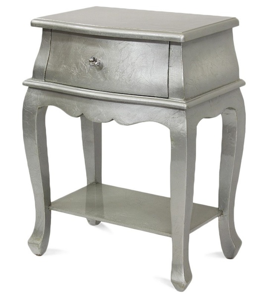Silver Wood 1, stylowy stolik, wym.65x51x30cm