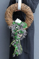 Zajęcza Łąka, wianek dekoracyjny z zajączkiem