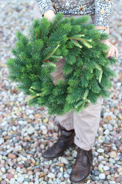 Natural Christmas, iglasty wianek jak żywy, śr.40cm