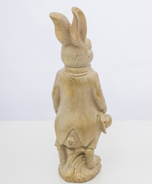 OD RĘKI figurka wielkanocna, zajączek z kapeluszem, Golidia, wys.22x7.5x6.5cm 