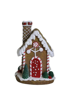 Gingerbread House D, świąteczny domek z piernika, wym.17.5x11.5x12cm