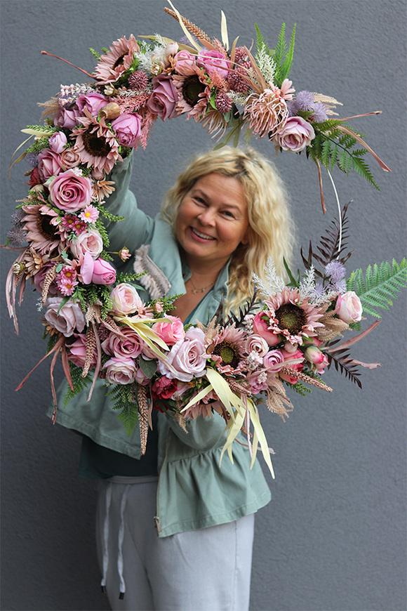 wianek na obręczy Fettana Subtelle Wrzosowisko