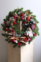 Świąteczne Porządki, świąteczny wianek na drzwi